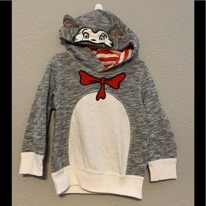 Dr. Seuss Cat in the Hat Hoodie Sweatshirt 2T EUC